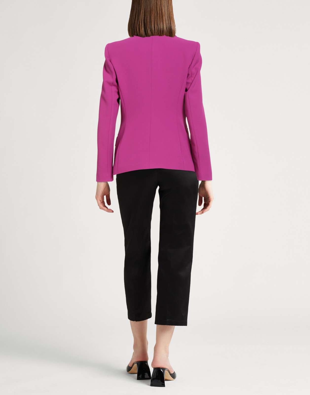 Pink Elisabetta Franchi Women's Blazer Size 42 Wool & Viscose image 2