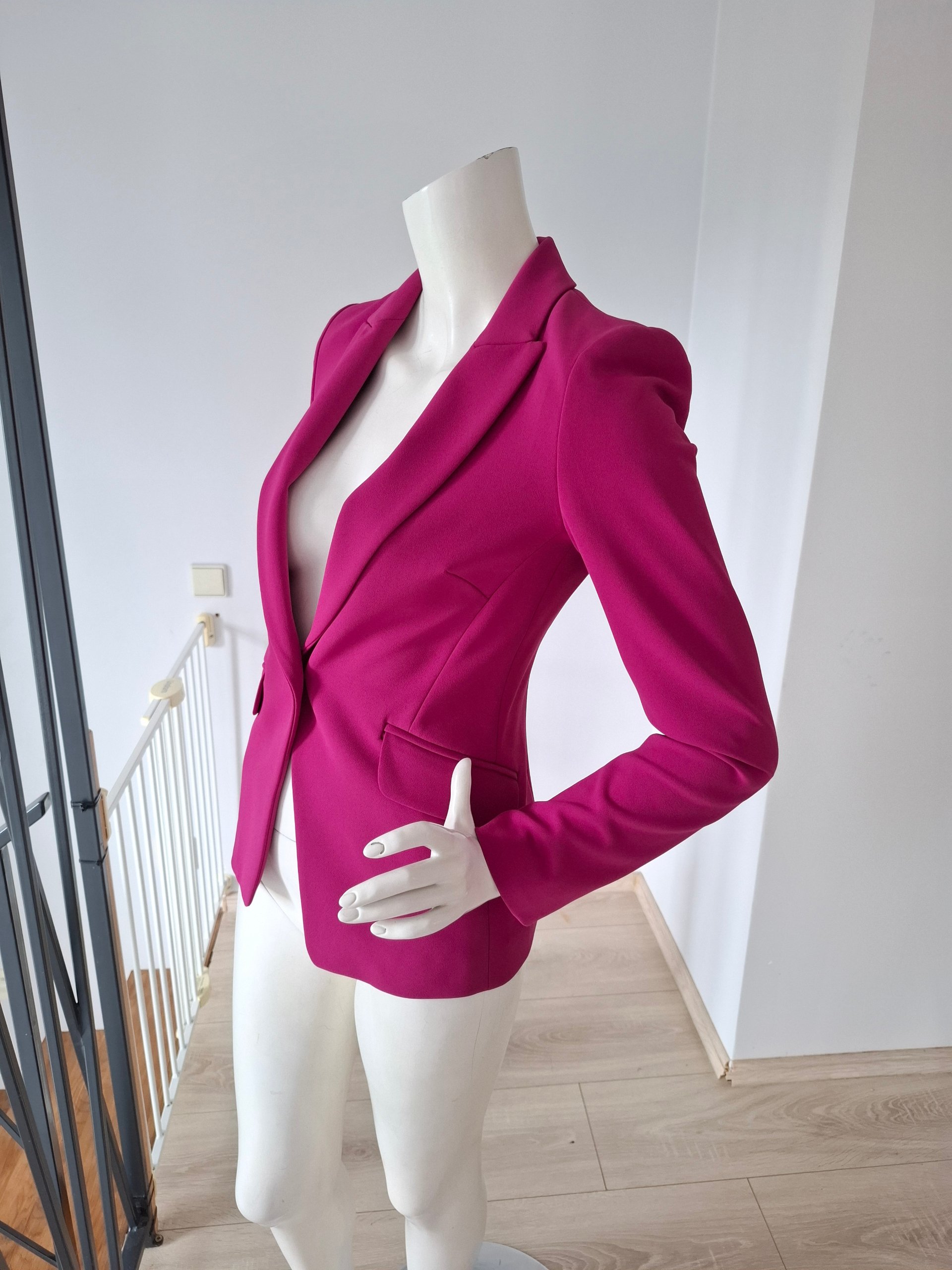 Pink Elisabetta Franchi Women's Blazer Size 42 Wool & Viscose image 7