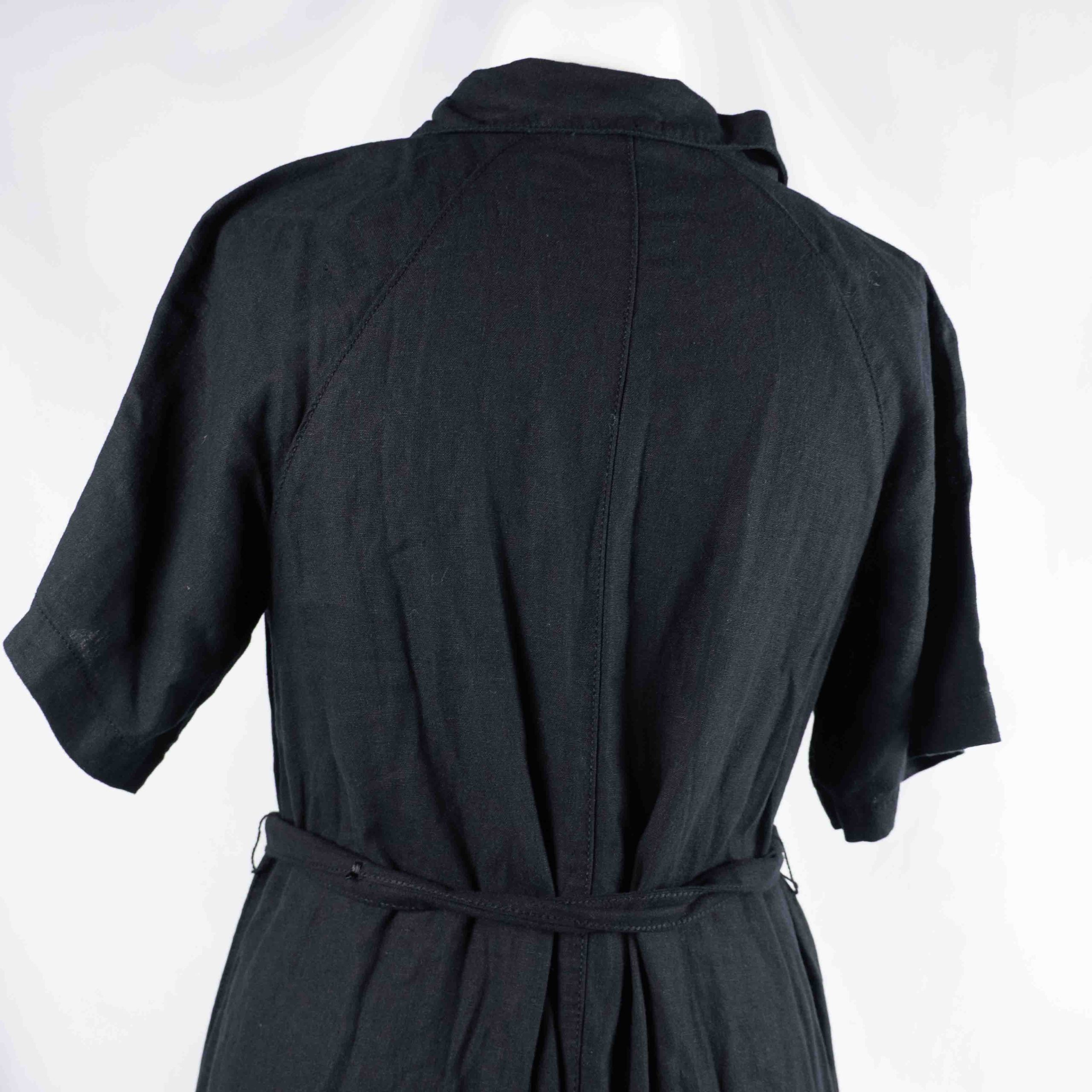 Papaya 12 Black Shirt Dress with Belt Pre-Owned image 5