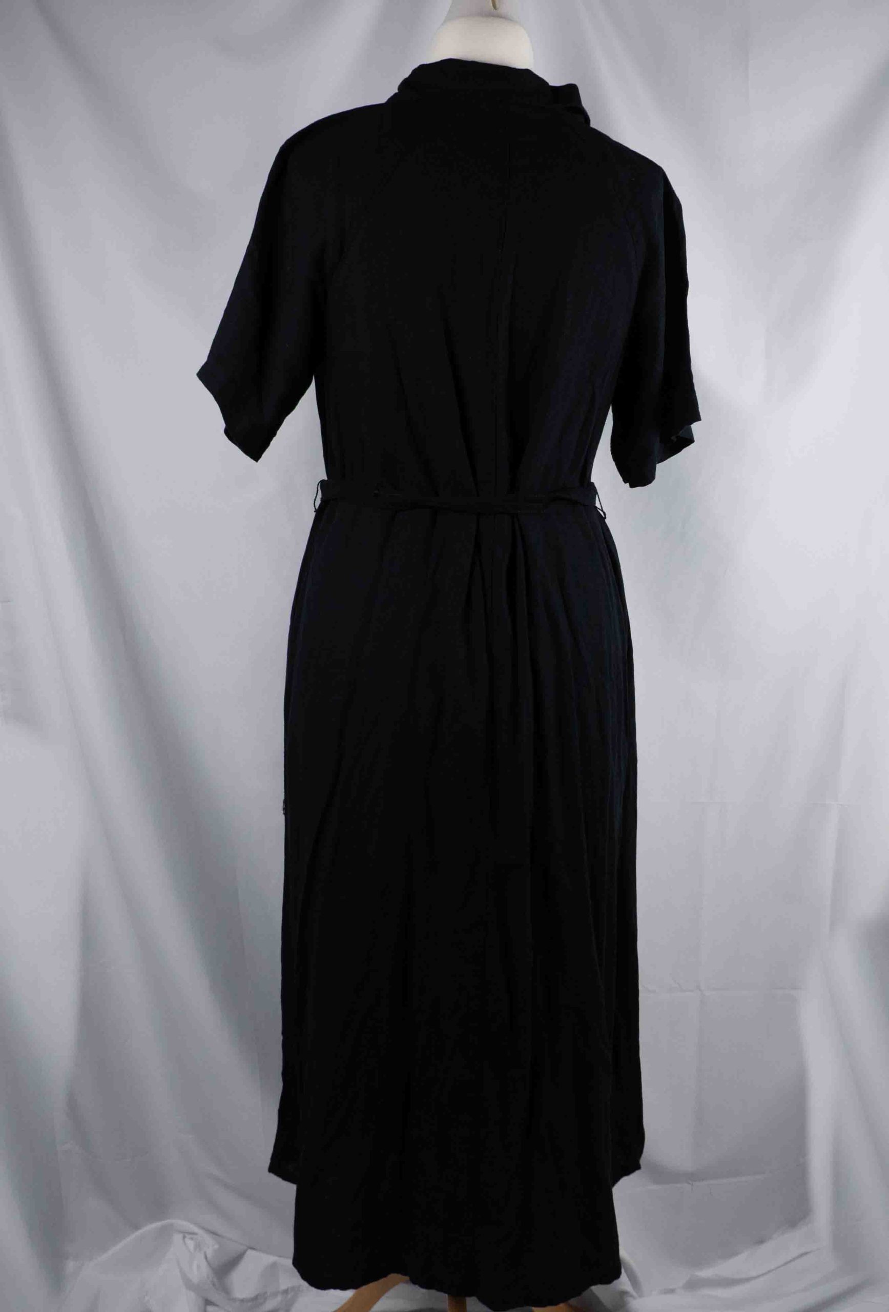 Papaya 12 Black Shirt Dress with Belt Pre-Owned image 6