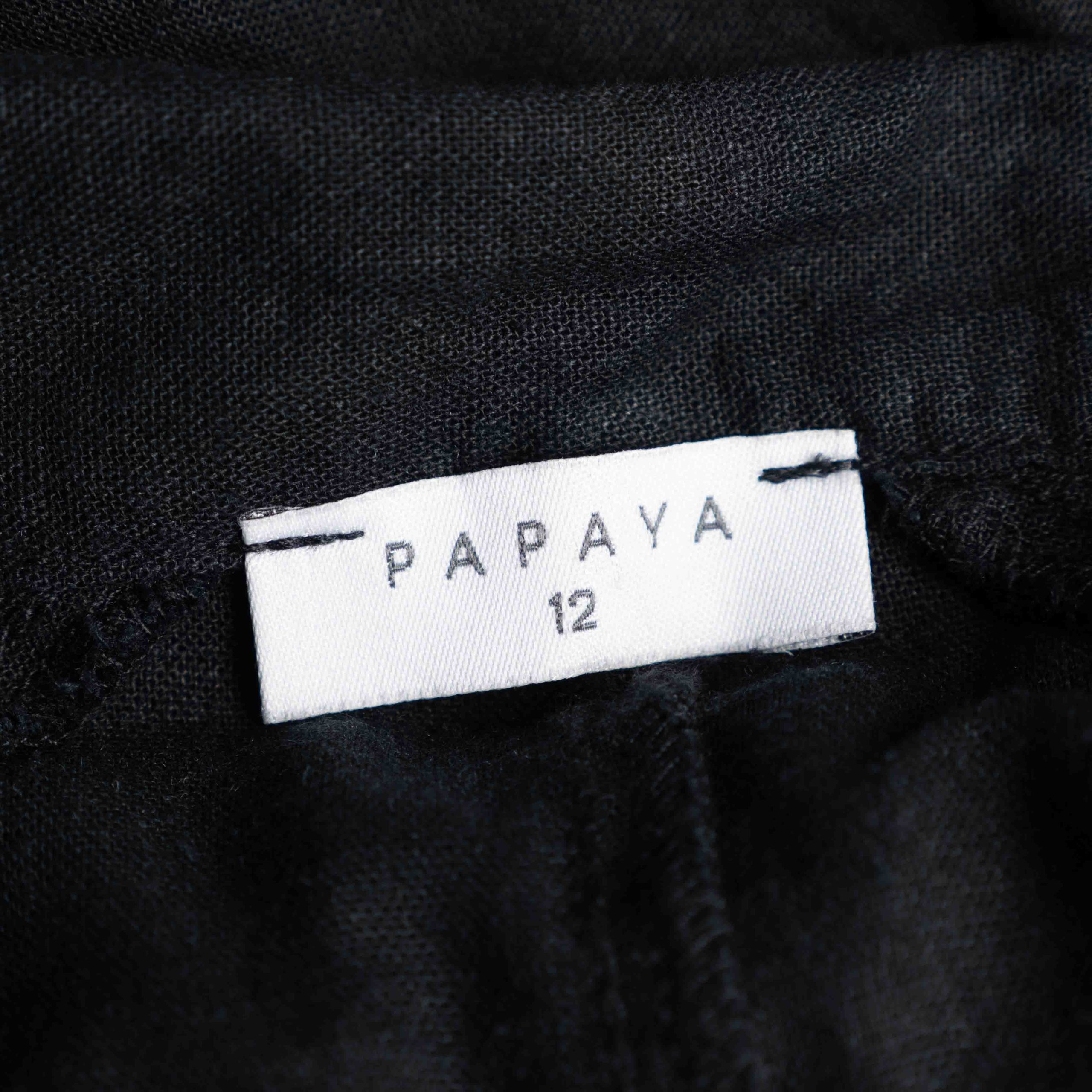Papaya 12 Black Shirt Dress with Belt Pre-Owned image 7