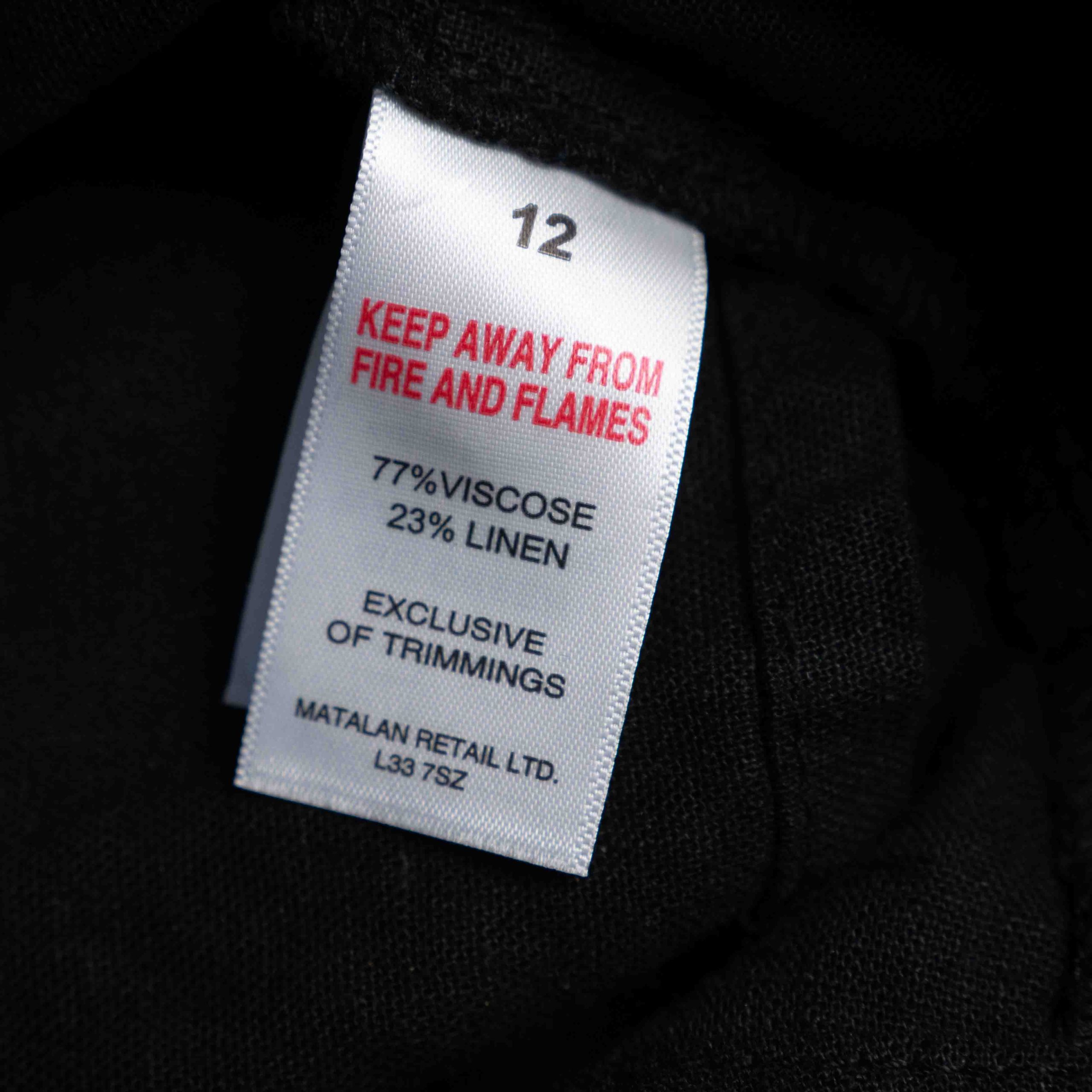 Papaya 12 Black Shirt Dress with Belt Pre-Owned image 8