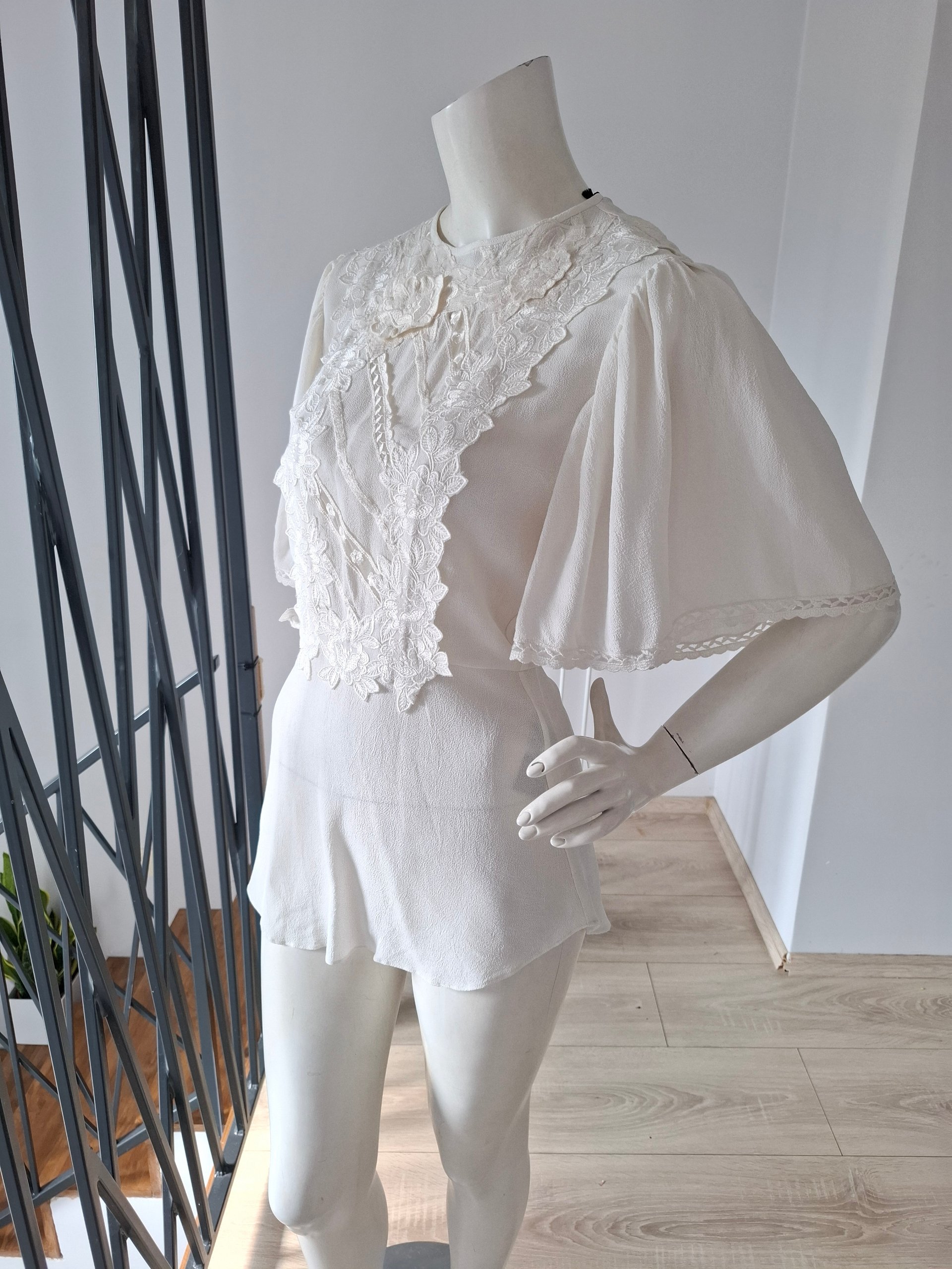 New Isabel Marant Lapao Embroidered Top Off-White Size XS image 7