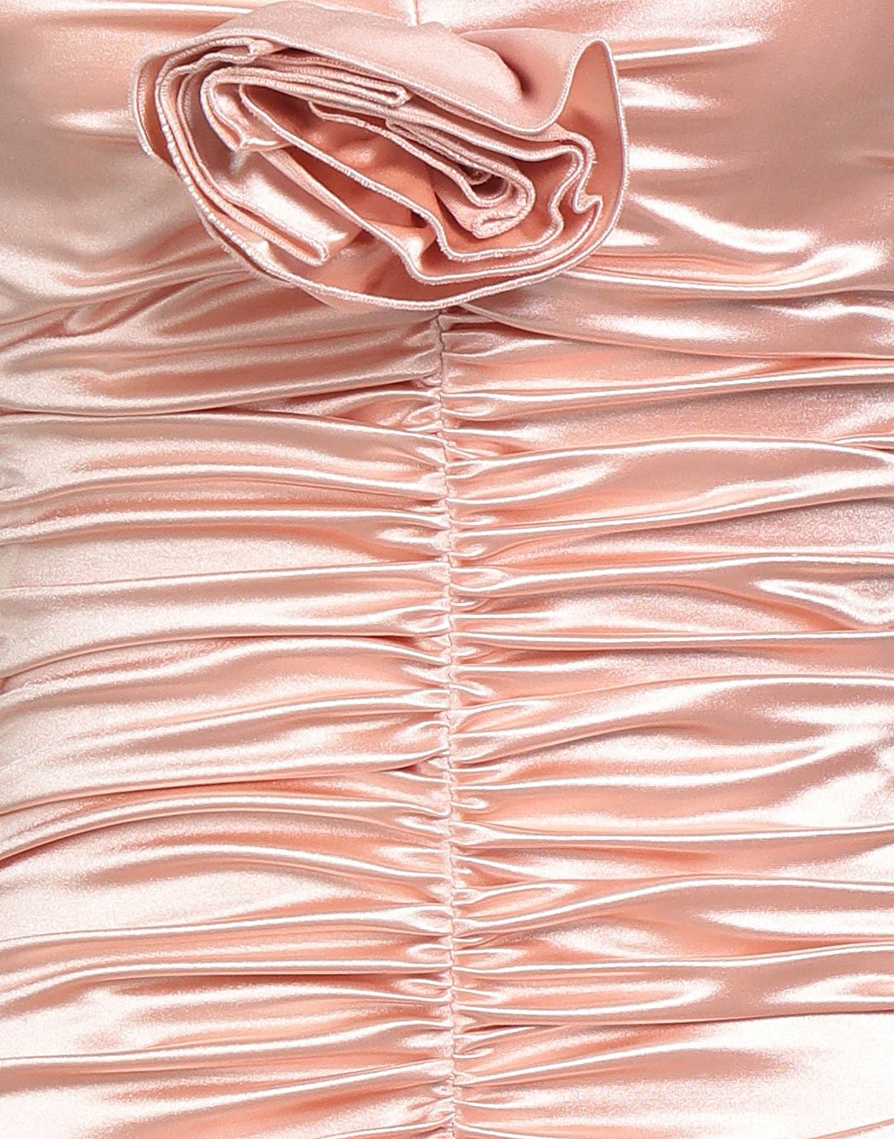 New Elisabetta Franchi Ruched Satin Mini Dress Pink Size IT 40 / S image 8