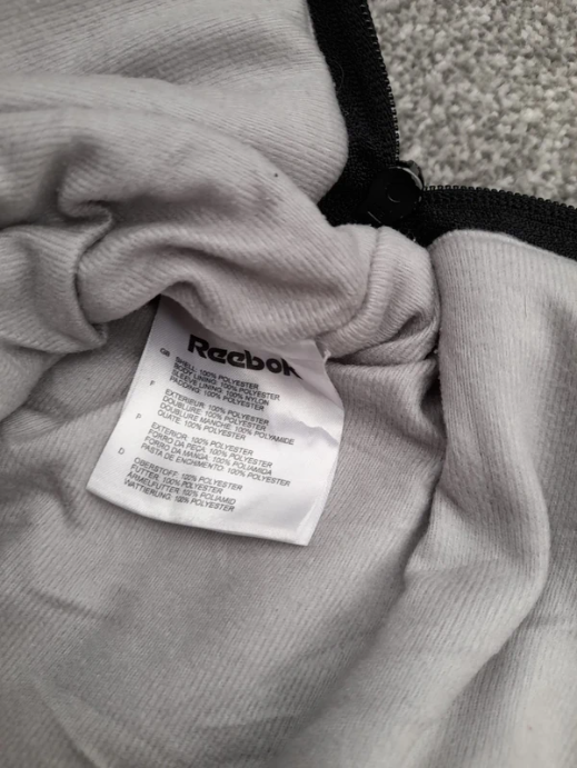 Reebok Men's Black & Grey Hooded Windbreaker Jacket XS image 6