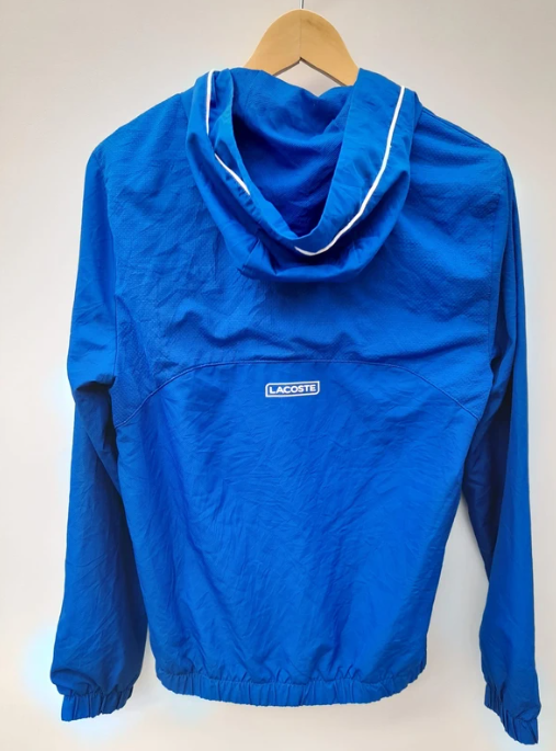 Lacoste Men's Blue Hooded Sports Jacket Small image 2
