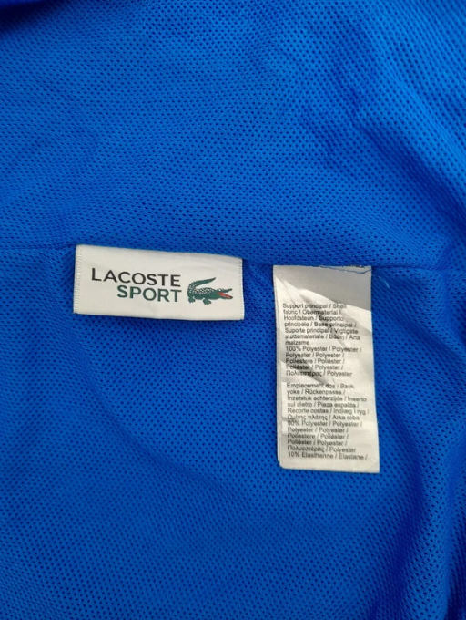 Lacoste Men's Blue Hooded Sports Jacket Small image 4