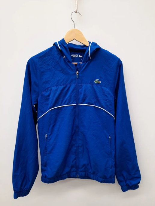 Lacoste Men's Blue Hooded Sports Jacket Small image 5