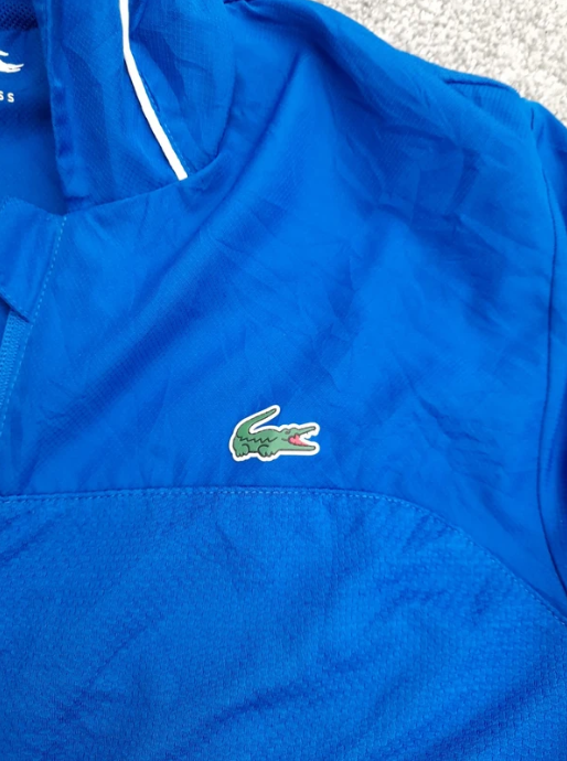 Lacoste Men's Blue Hooded Sports Jacket Small image 7