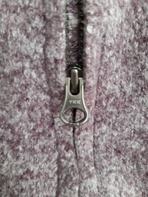 Unbranded Purple Hoodie Zip Sweater Cotton Blend M image 2