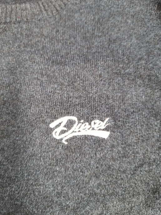 Diesel Navy Blue Cotton Blend Sweater XL image 7
