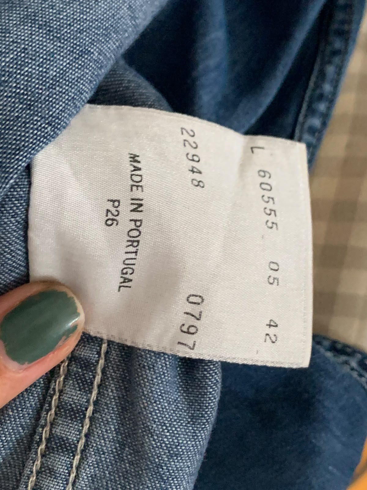 Levi's Chemise Western Denim Bleu Manches Longues - taille Large image 9