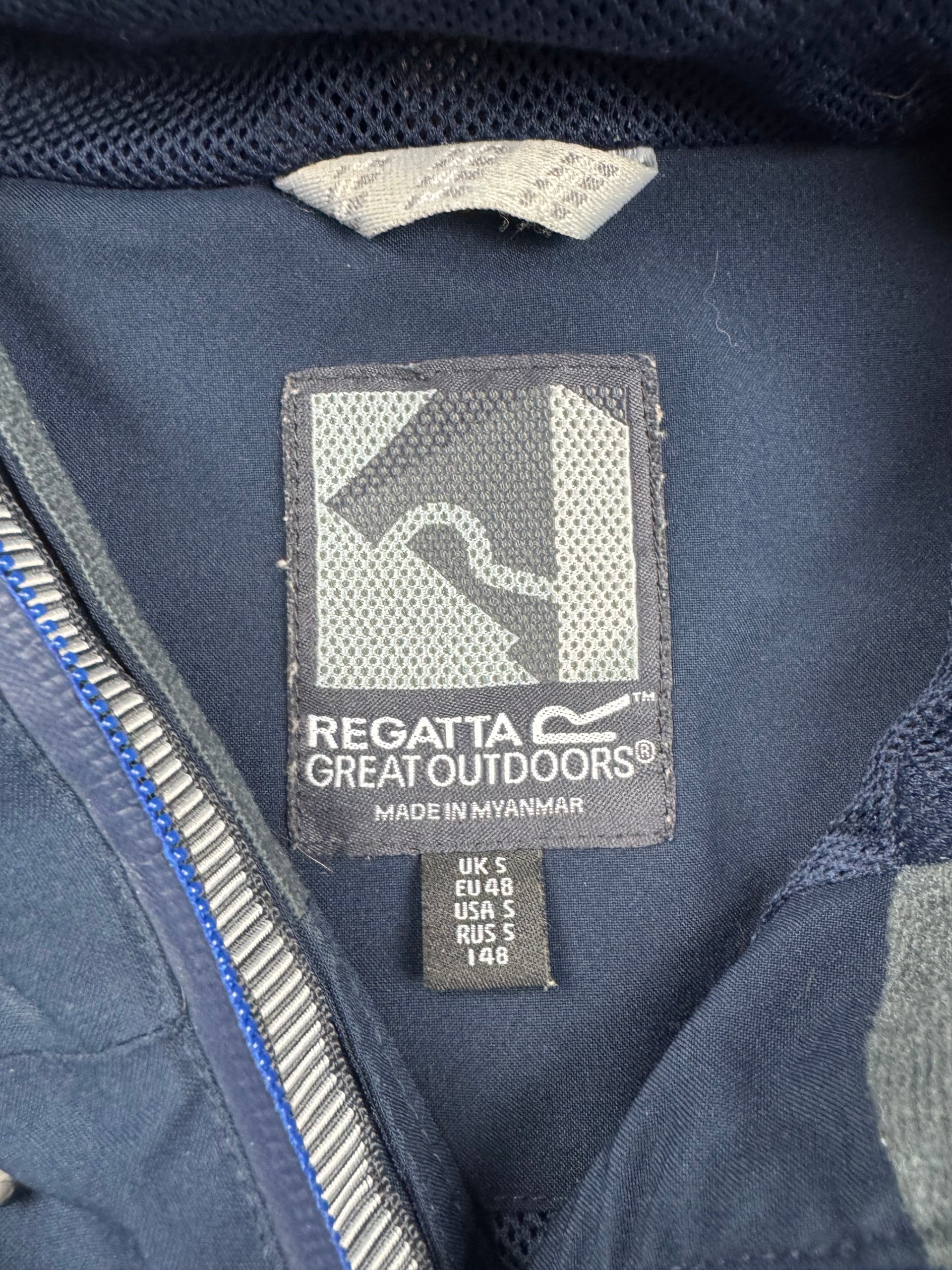 Regatta Navy Waterproof Jacket Men’s Small Isotex Stretch Hooded image 2