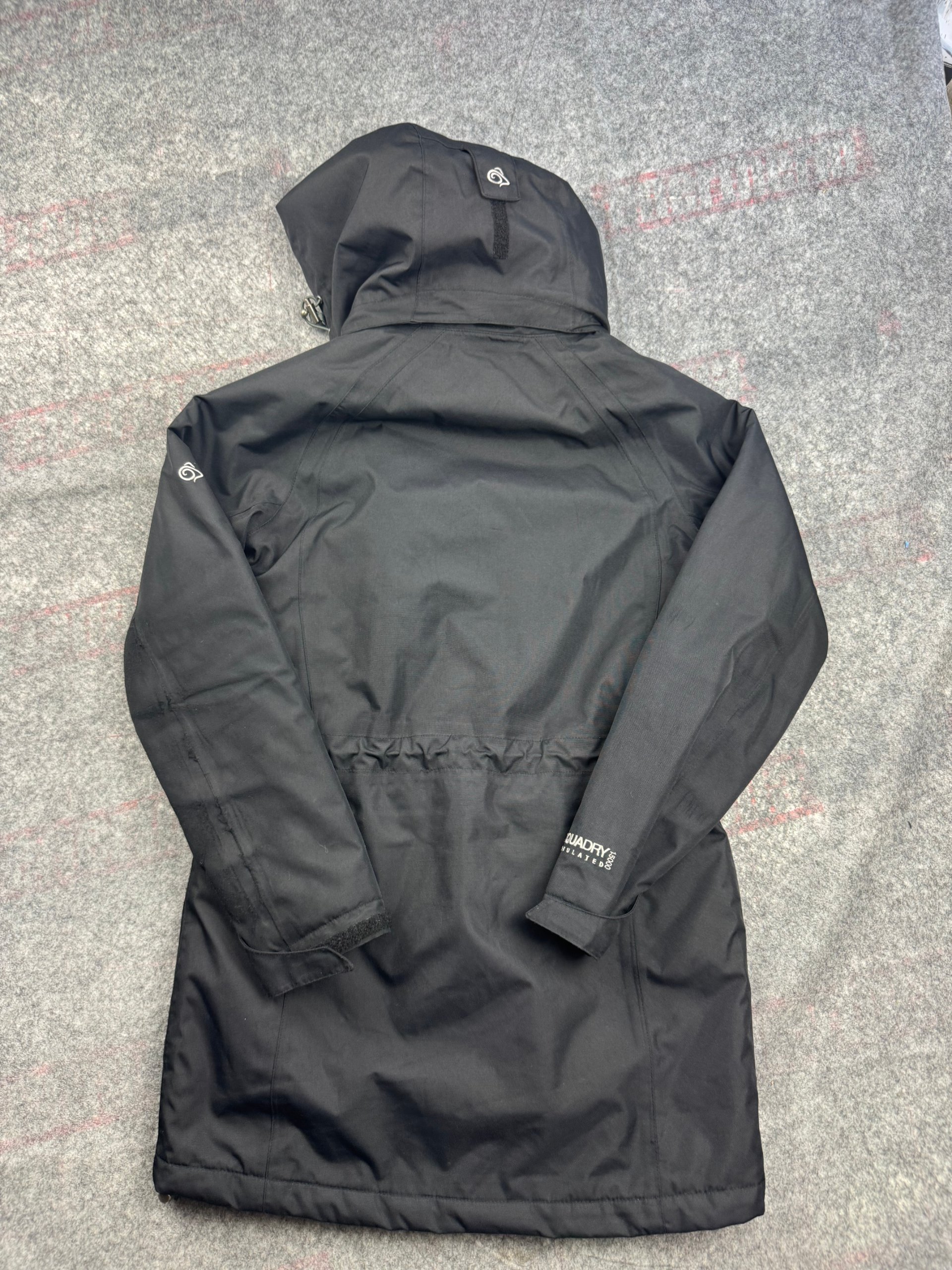 Craghoppers Black Aquadry Insulated Waterproof Parka UK 8 image 6