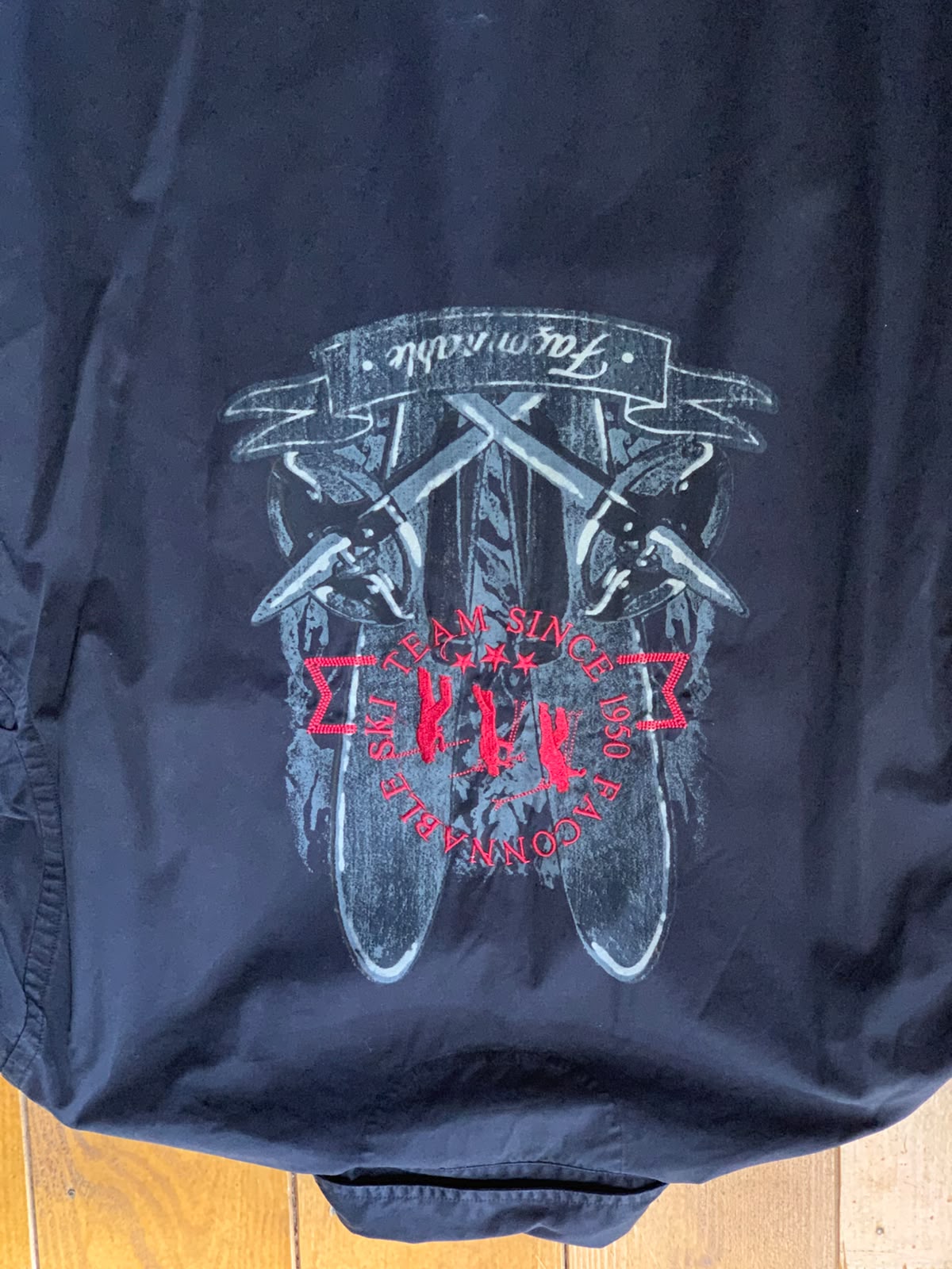 Façonnable Marine Ski Team 1950 Chemise Manches Longues 100% Coton - taille M GTL 35/105 image 2