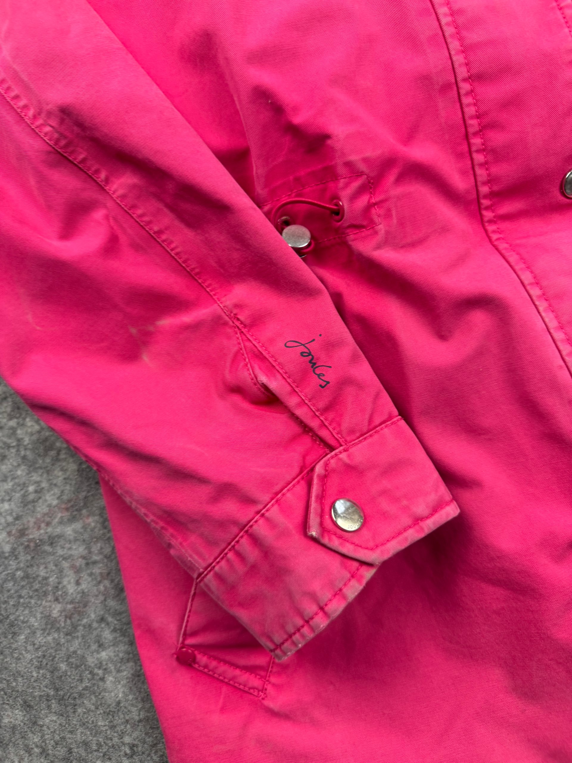 Joules Pink Waterproof Rain Parka UK 12 Women's image 3
