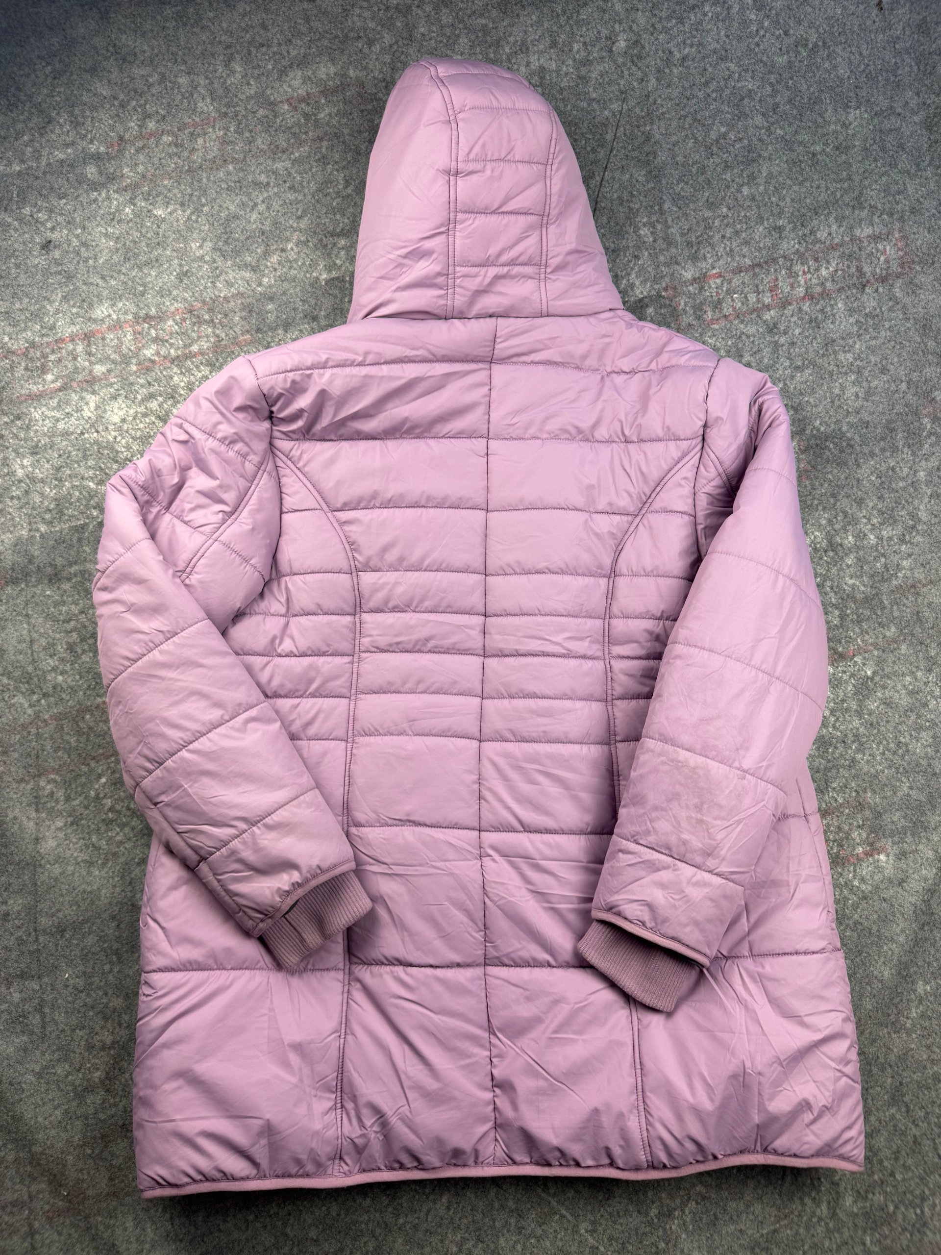 Cotton Traders Lilac Puffer Hooded Coat UK 20 Pink Quilted image 6