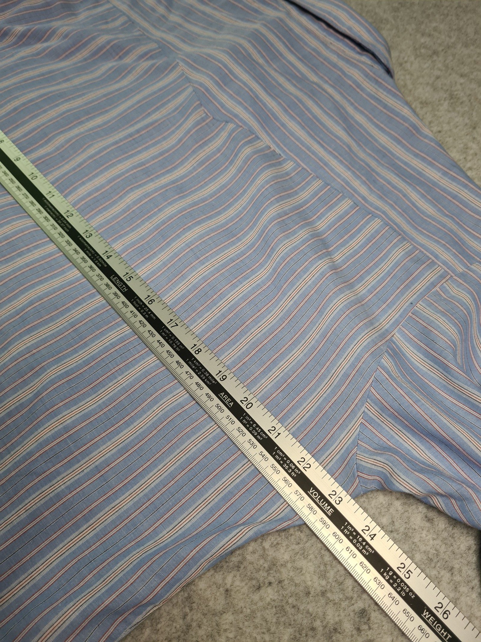 Wrangler Blue White Pink Stripe Western Shirt XL 1144 image 5
