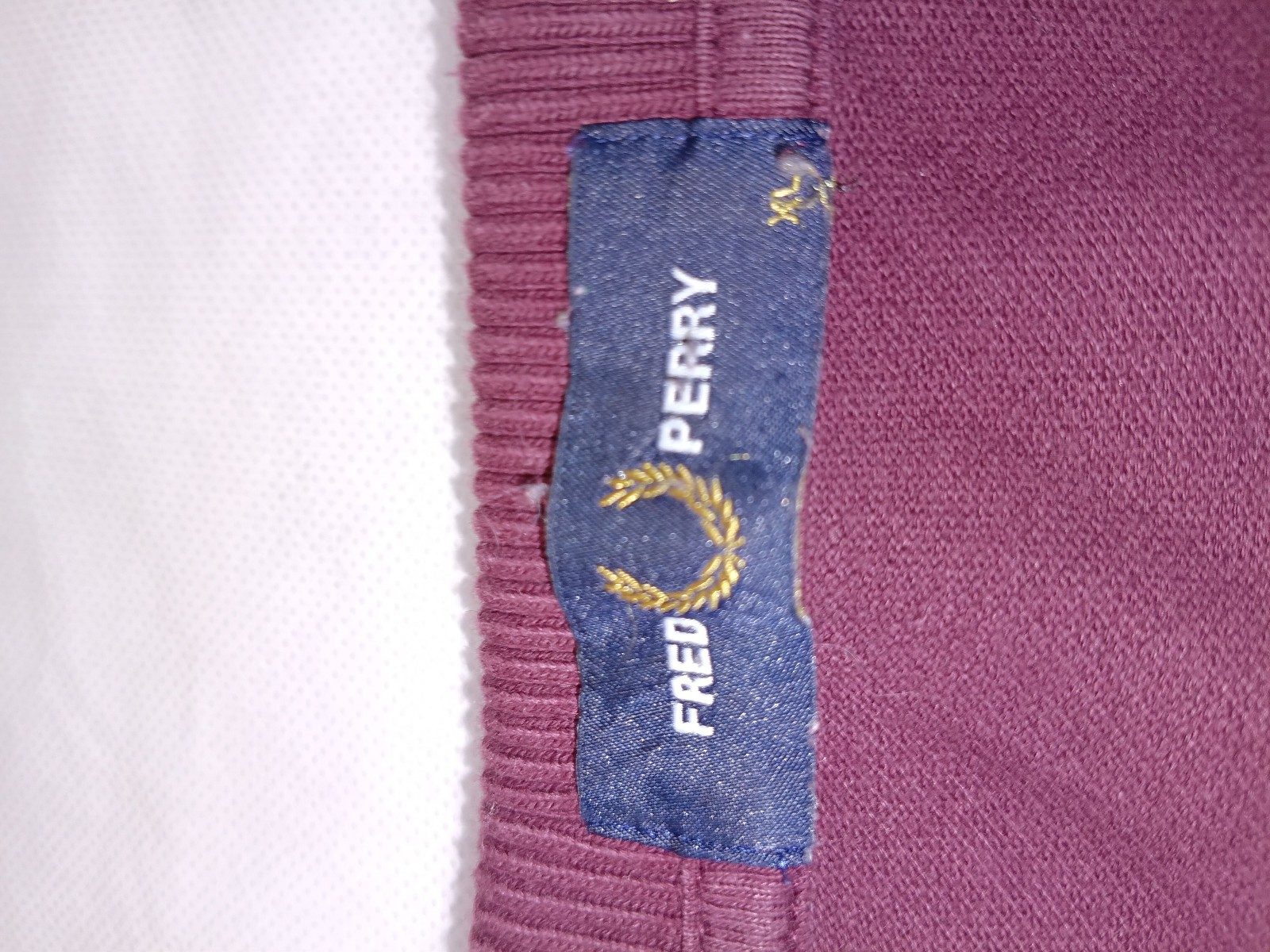Fred Perry Men's Burgundy & Black Colourblock Polo Shirt Medium image 3