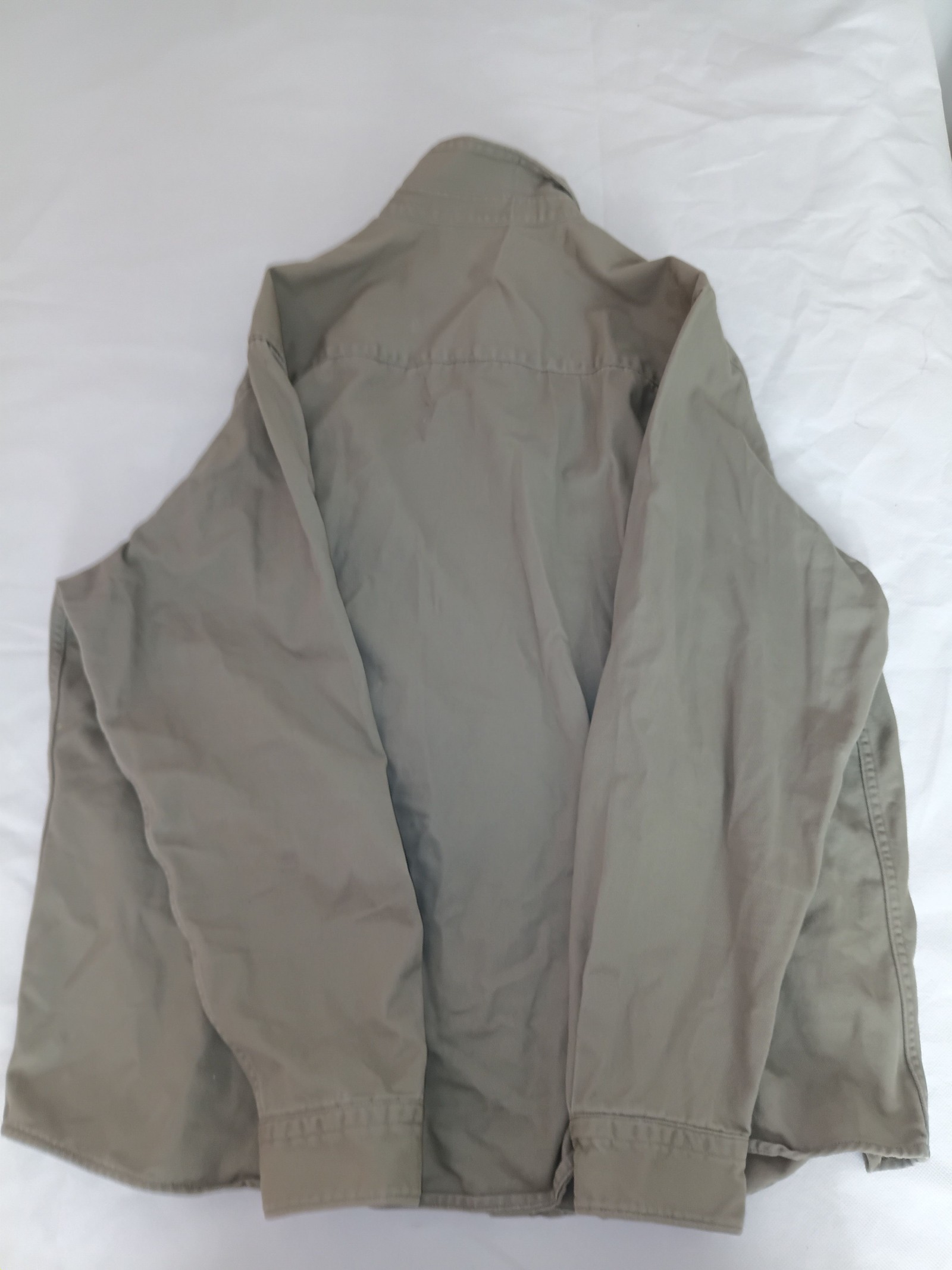 ASOS Design Grey Cotton Overshirt 2XL image 4