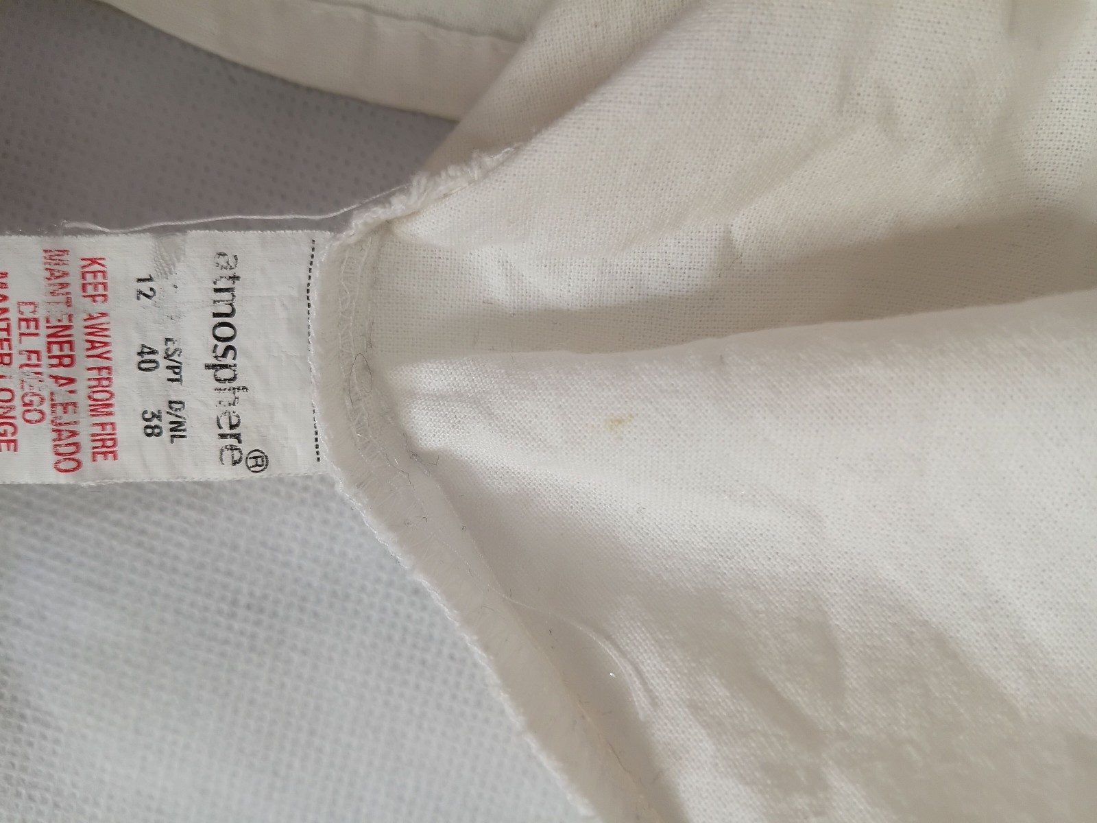 Atmosphere White Smocked Bodice Button Front Dress UK 12 image 4