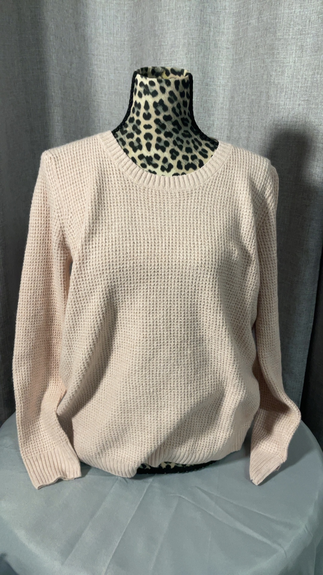 Market & Spruce Jackson Waffle Texture Crew Neck Sweater XL NWT image 3