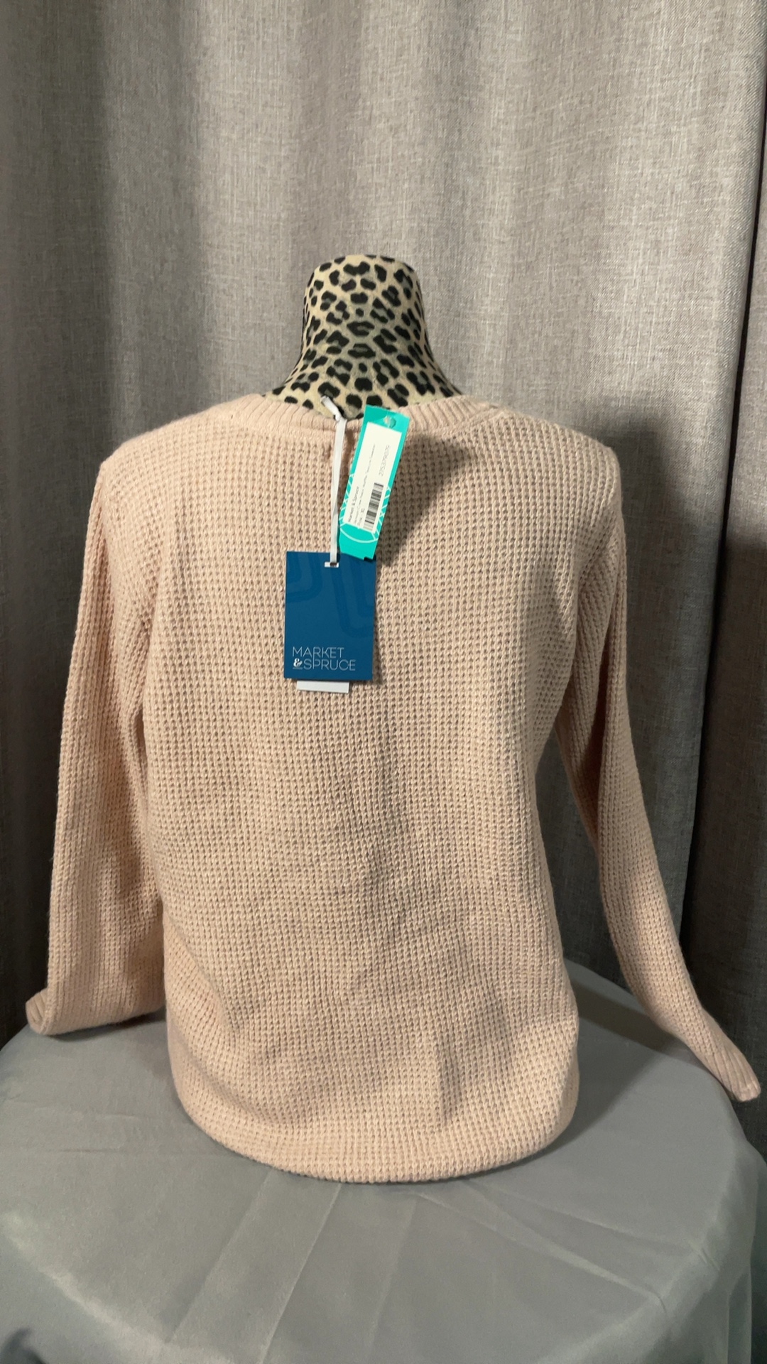 Market & Spruce Jackson Waffle Texture Crew Neck Sweater XL NWT image 5