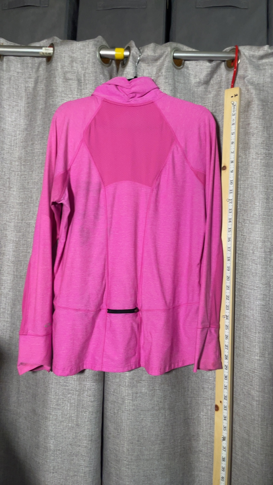 Champion Women’s XL Pink Semi-Fitted 1/4 Zip Athletic Top Thumbholes image 2