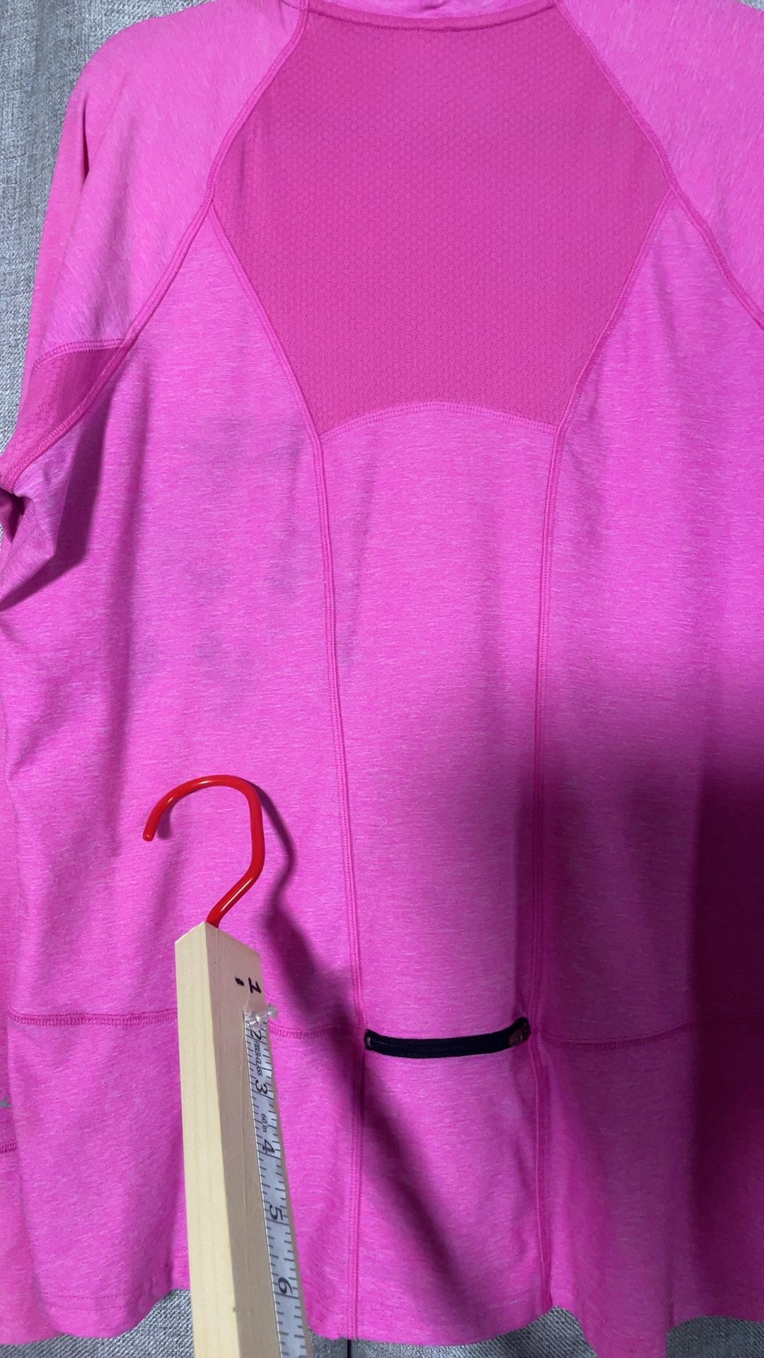Champion Women’s XL Pink Semi-Fitted 1/4 Zip Athletic Top Thumbholes image 3