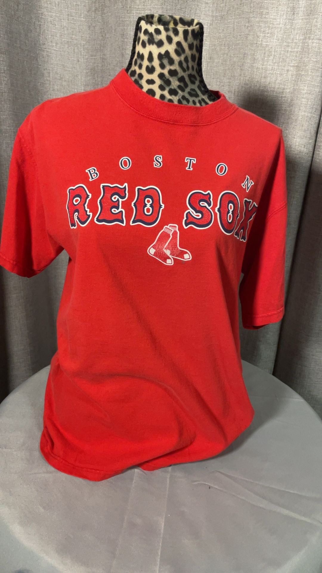 Vintage Y2K Boston Red Sox CSA Graphic T-Shirt Red Men’s Medium MLB image 4