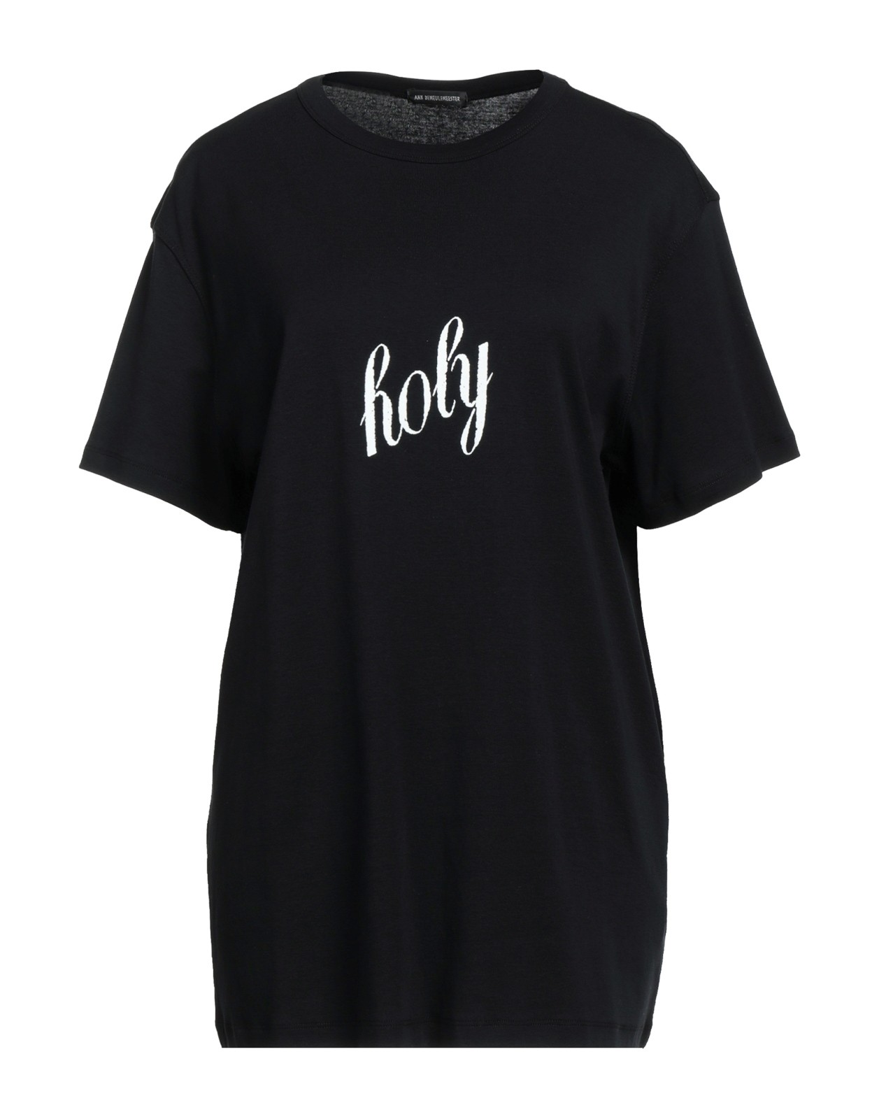 New Ann Demeulemeester Holy Print T-Shirt Black Size S (FR 38)