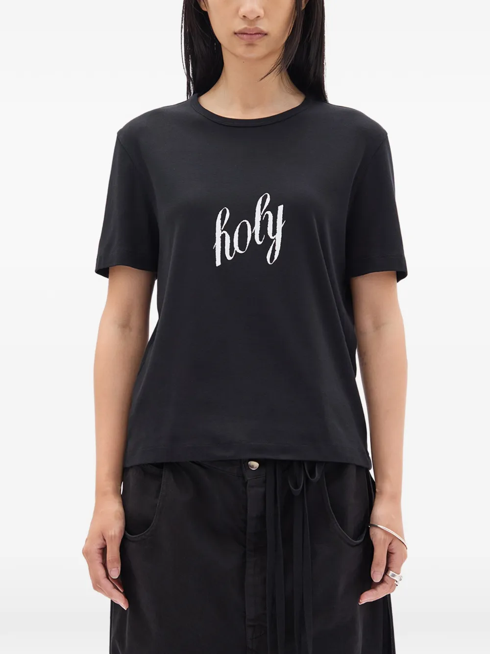 New Ann Demeulemeester Holy Print T-Shirt Black Size S (FR 38) image 3