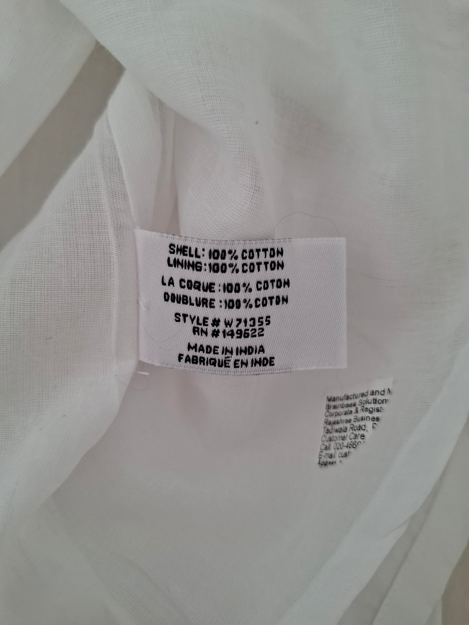 New Walter Baker Cut-Out Cotton Shirt Midi Dress White Size S image 10