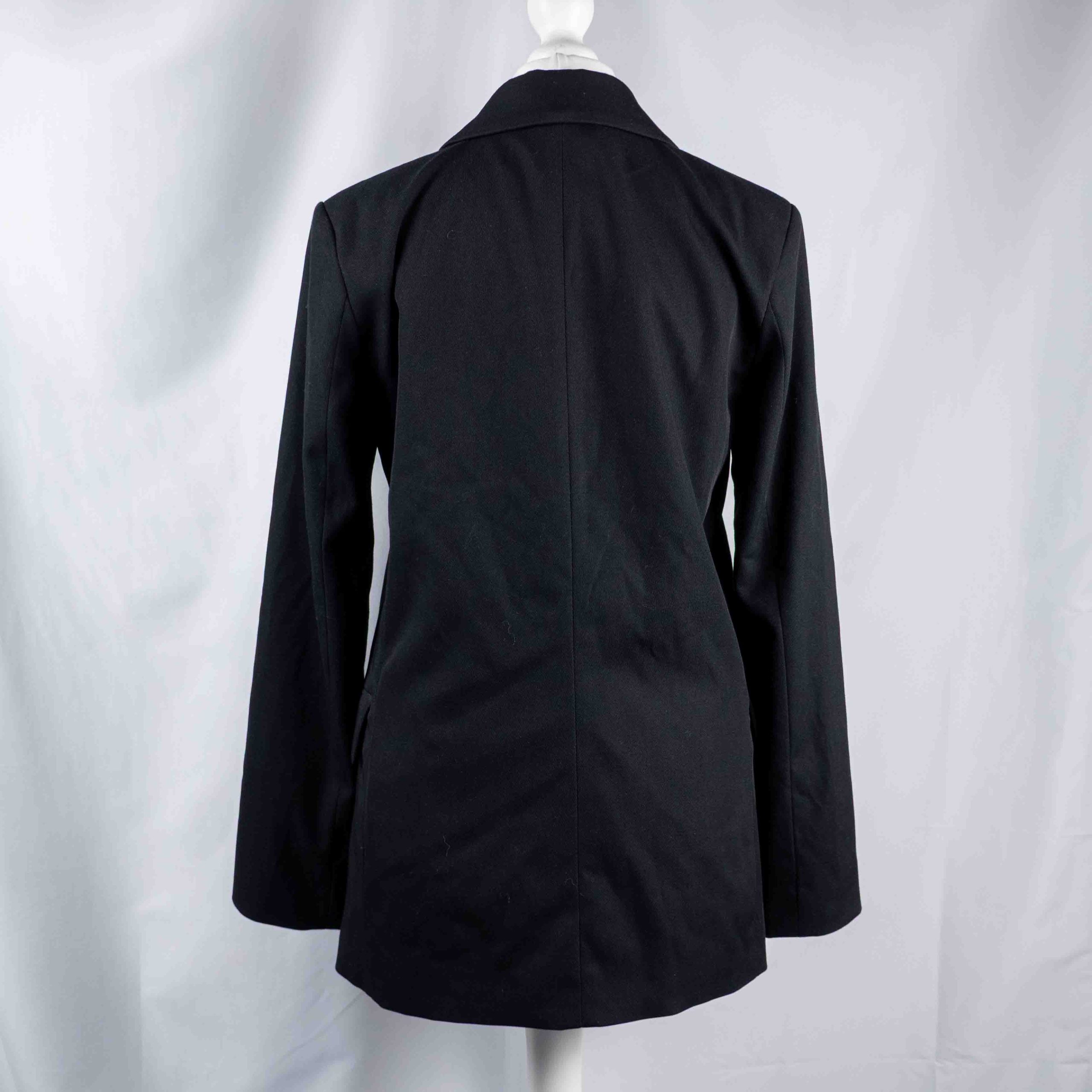 H&M XS Black Double-Breasted Blazer Women NWT image 4