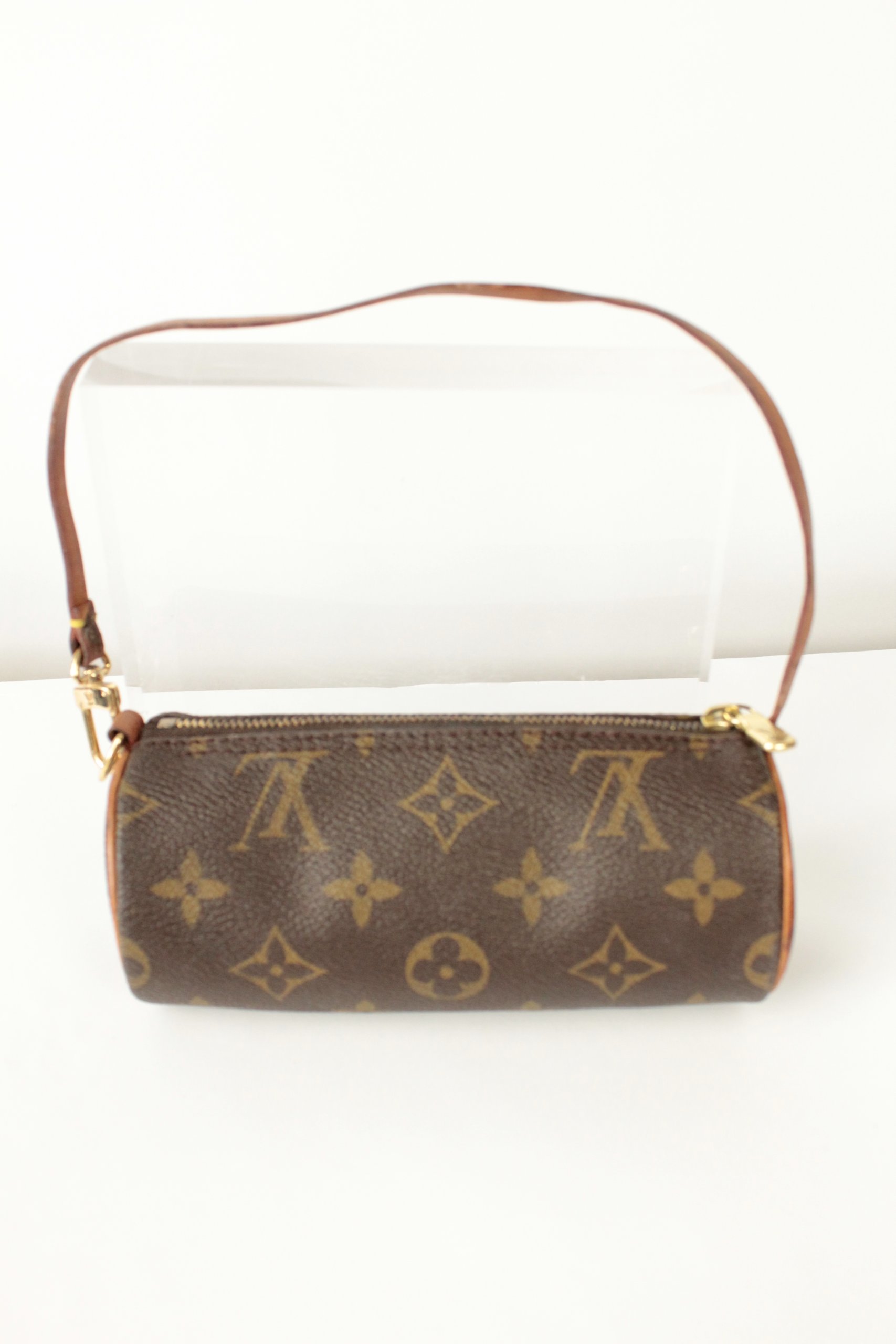 Louis Vuitton Vintage Monogram Papillon Micro Mini Pouch Bag image 3
