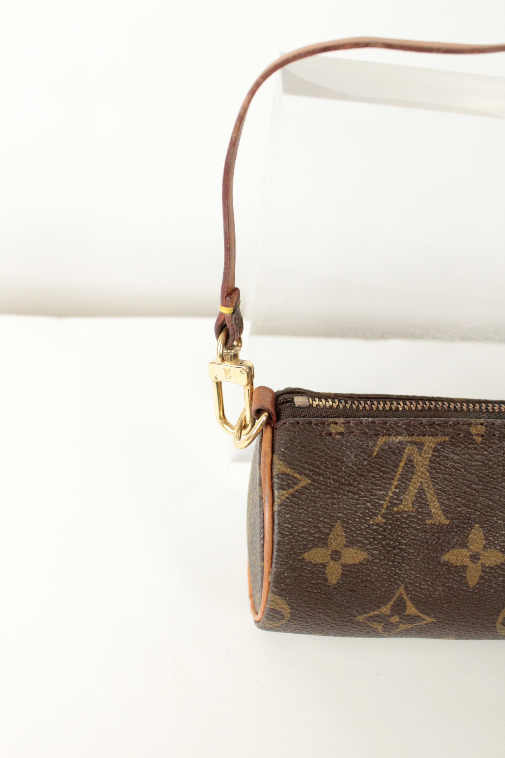 Louis Vuitton Vintage Monogram Papillon Micro Mini Pouch Bag image 5