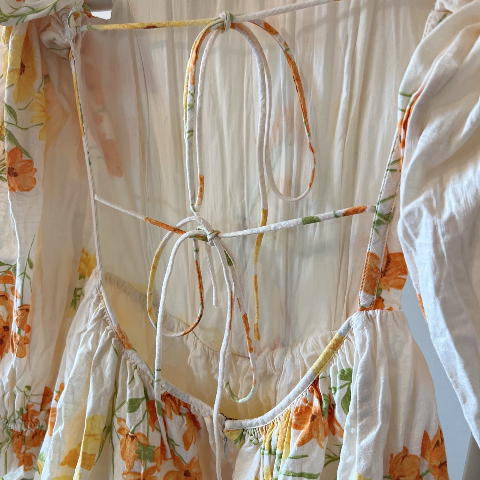 Sabo Samaya Halter Floral Mini Dress AU 8 / US 4 / Small Cotton Backless Cottage image 8