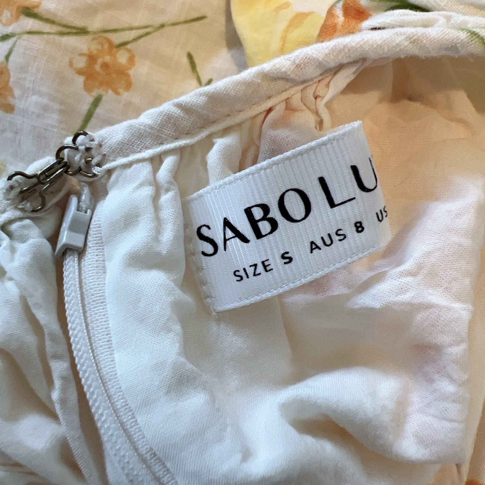 Sabo Samaya Halter Floral Mini Dress AU 8 / US 4 / Small Cotton Backless Cottage image 9