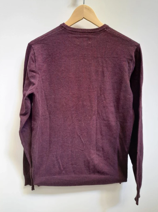 Diesel Men's Purple Cotton Blend Sweater Diesel Logo Medium image 4