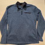Men’s Eddie Bauer 1/4 Zip Sweater Fleece Pullover – Blue – Large