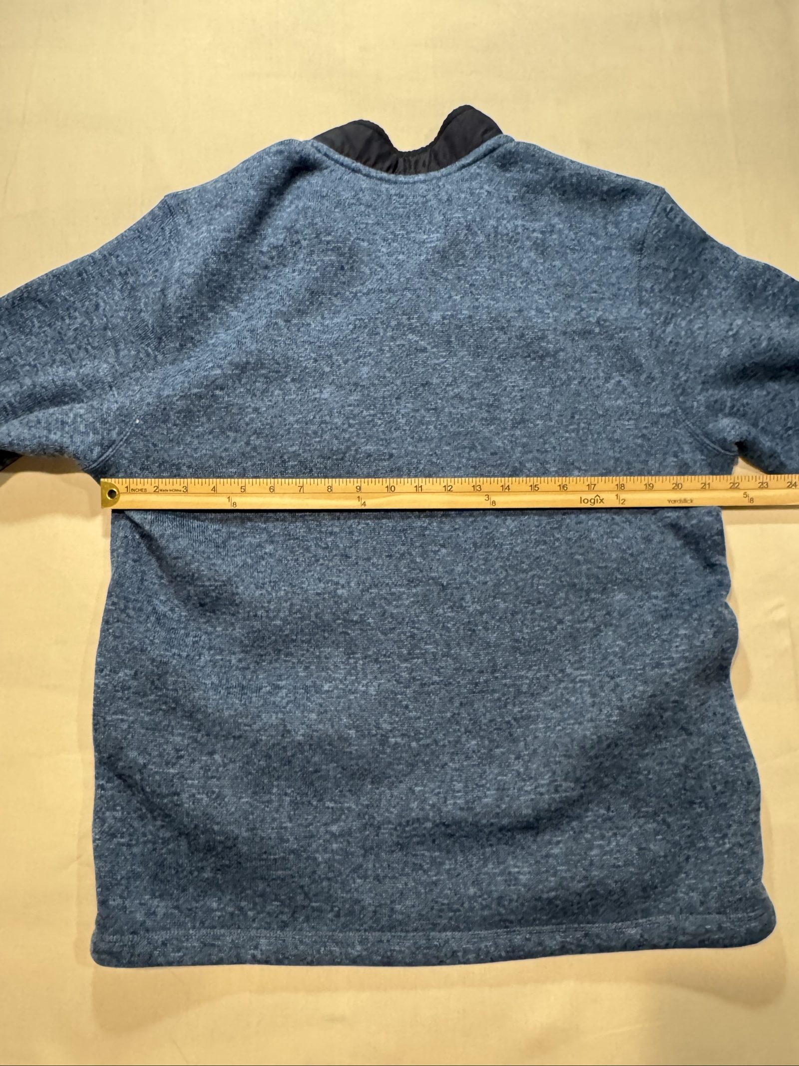 Men’s Eddie Bauer 1/4 Zip Sweater Fleece Pullover – Blue – Large image 6