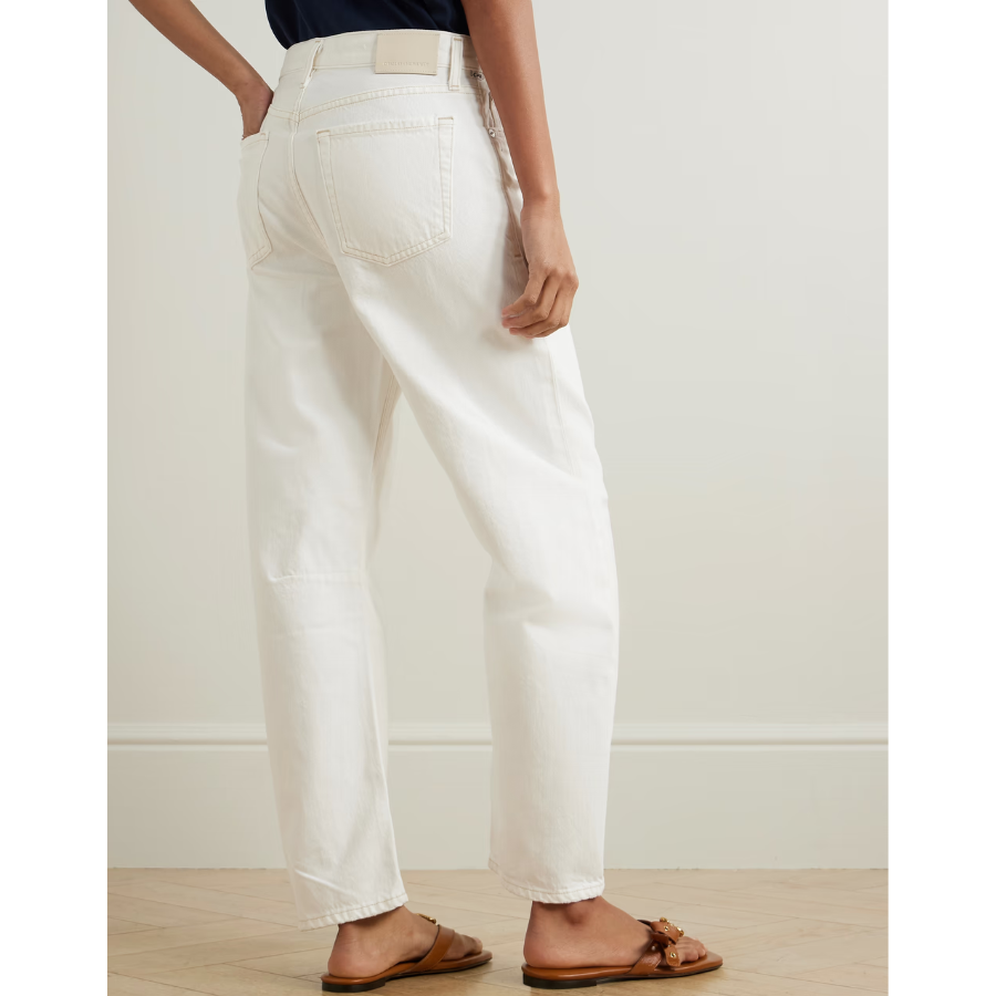 New Citizens of Humanity Gabardine White Wide Leg Jeans Size M image 4