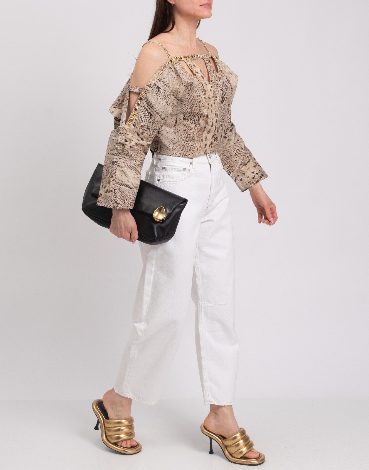 New Citizens of Humanity Gabardine White Wide Leg Jeans Size M image 5
