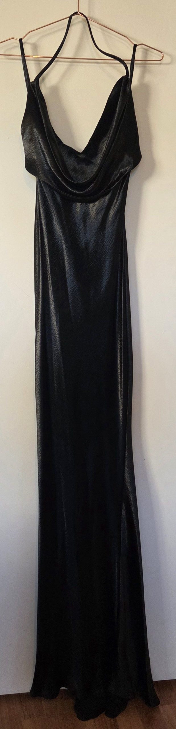 Studio Lexi Vienna Black Satin Dress AU/UK 8 image 2