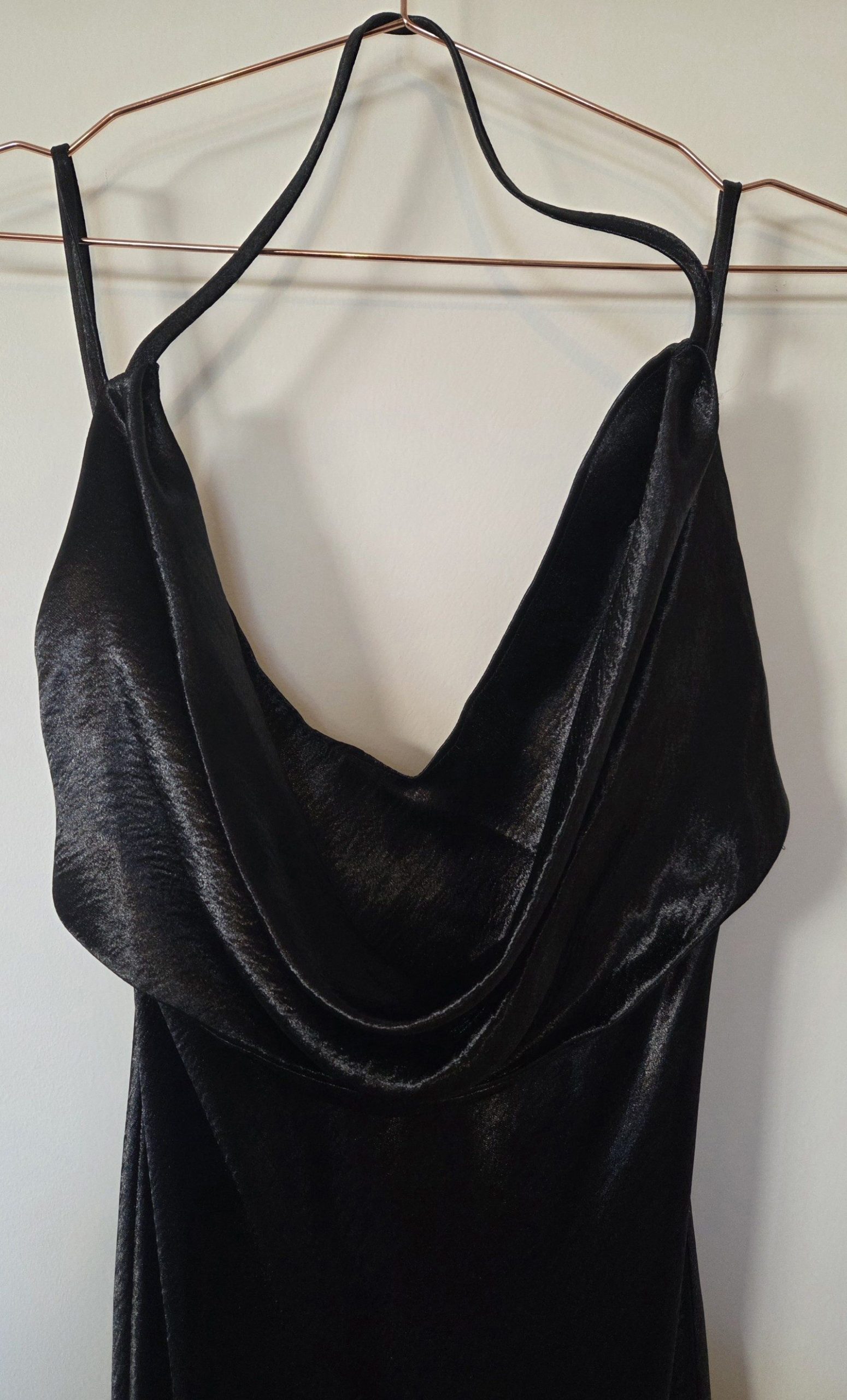 Studio Lexi Vienna Black Satin Dress AU/UK 8 image 3