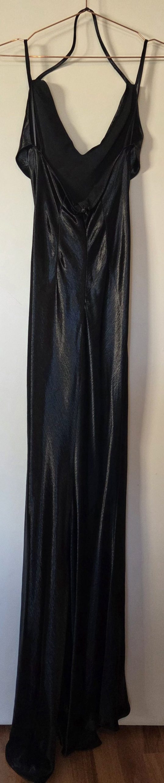 Studio Lexi Vienna Black Satin Dress AU/UK 8 image 4