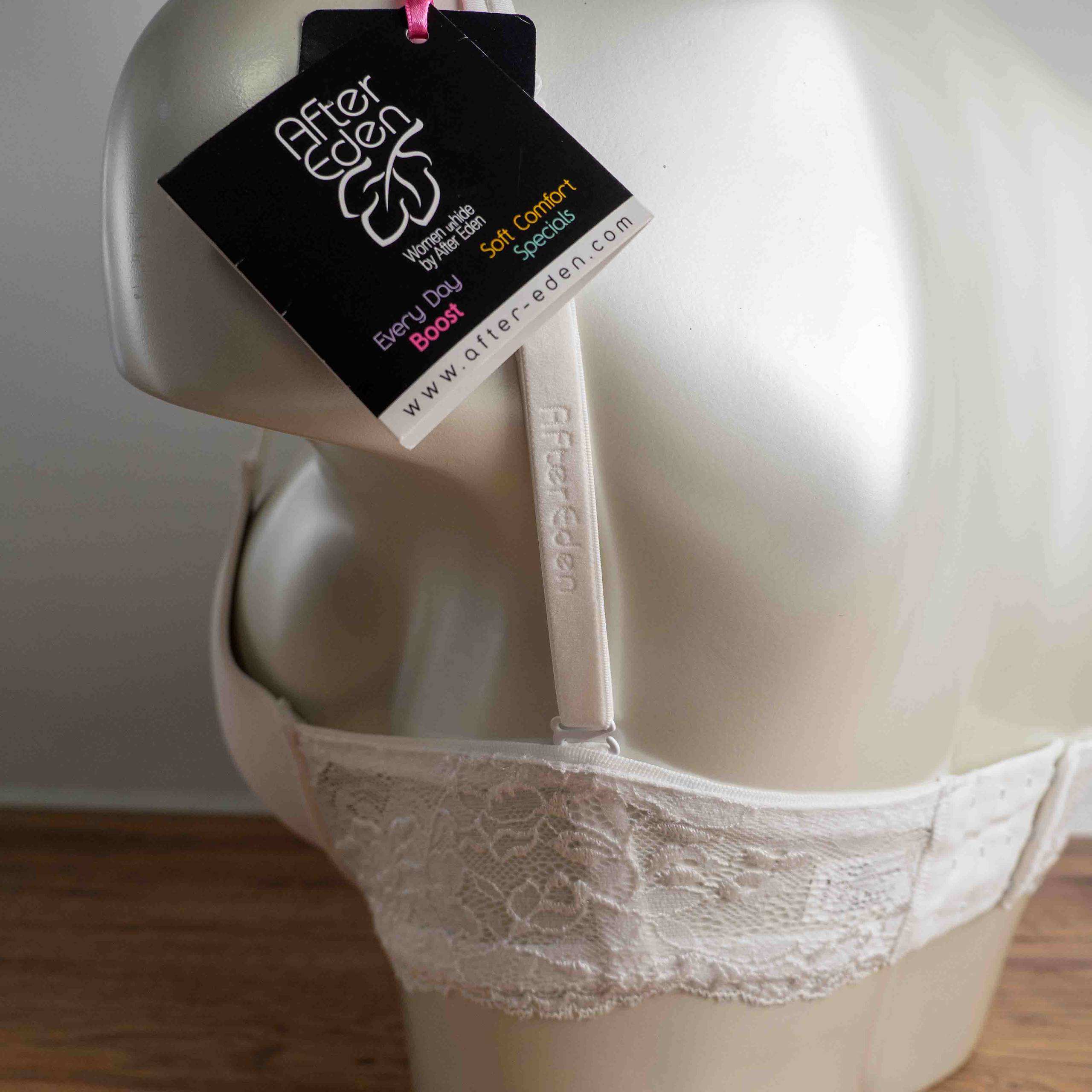 After Eden White Lace Underwire Bra 32DD Soft Comfort image 4
