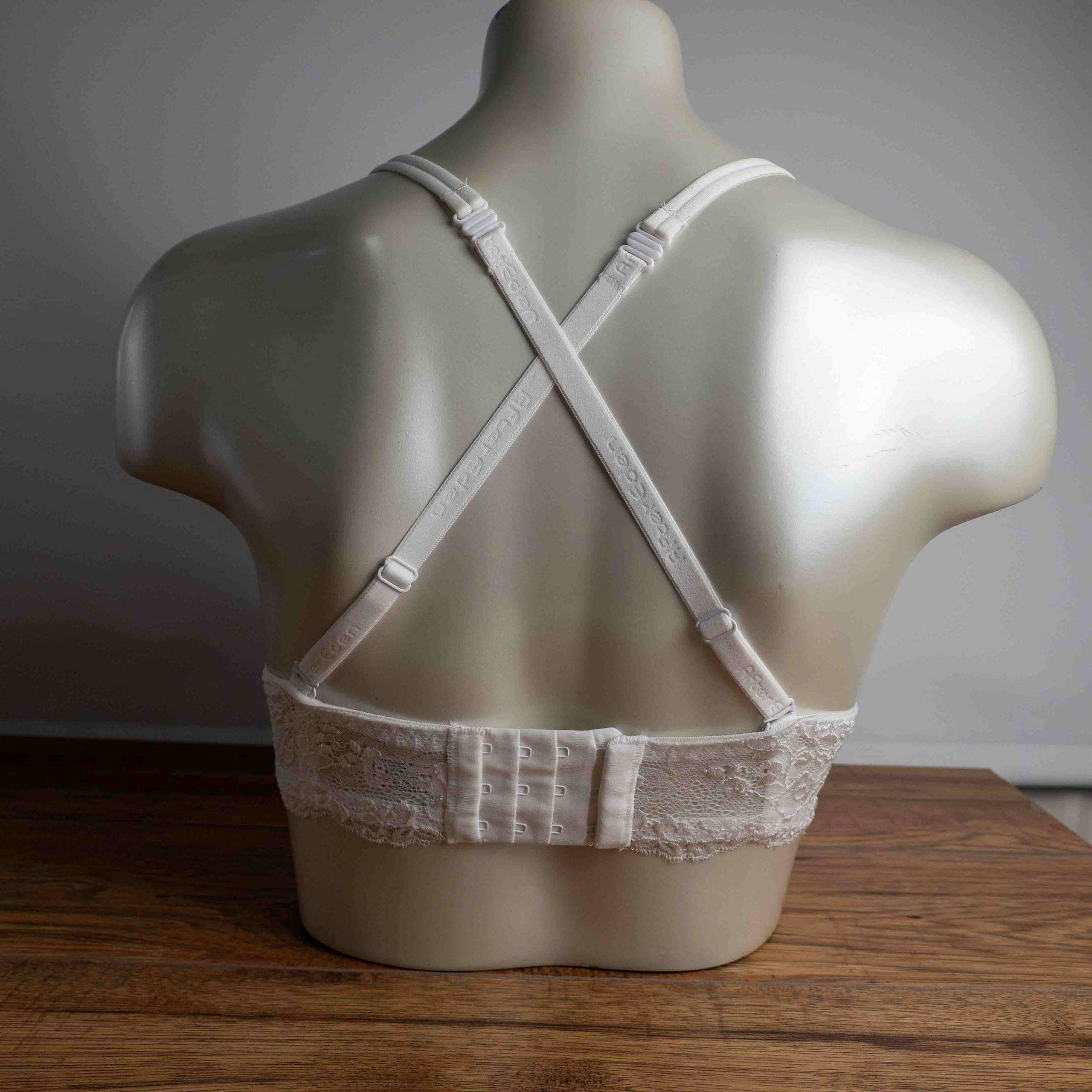 After Eden White Lace Underwire Bra 32DD Soft Comfort image 6