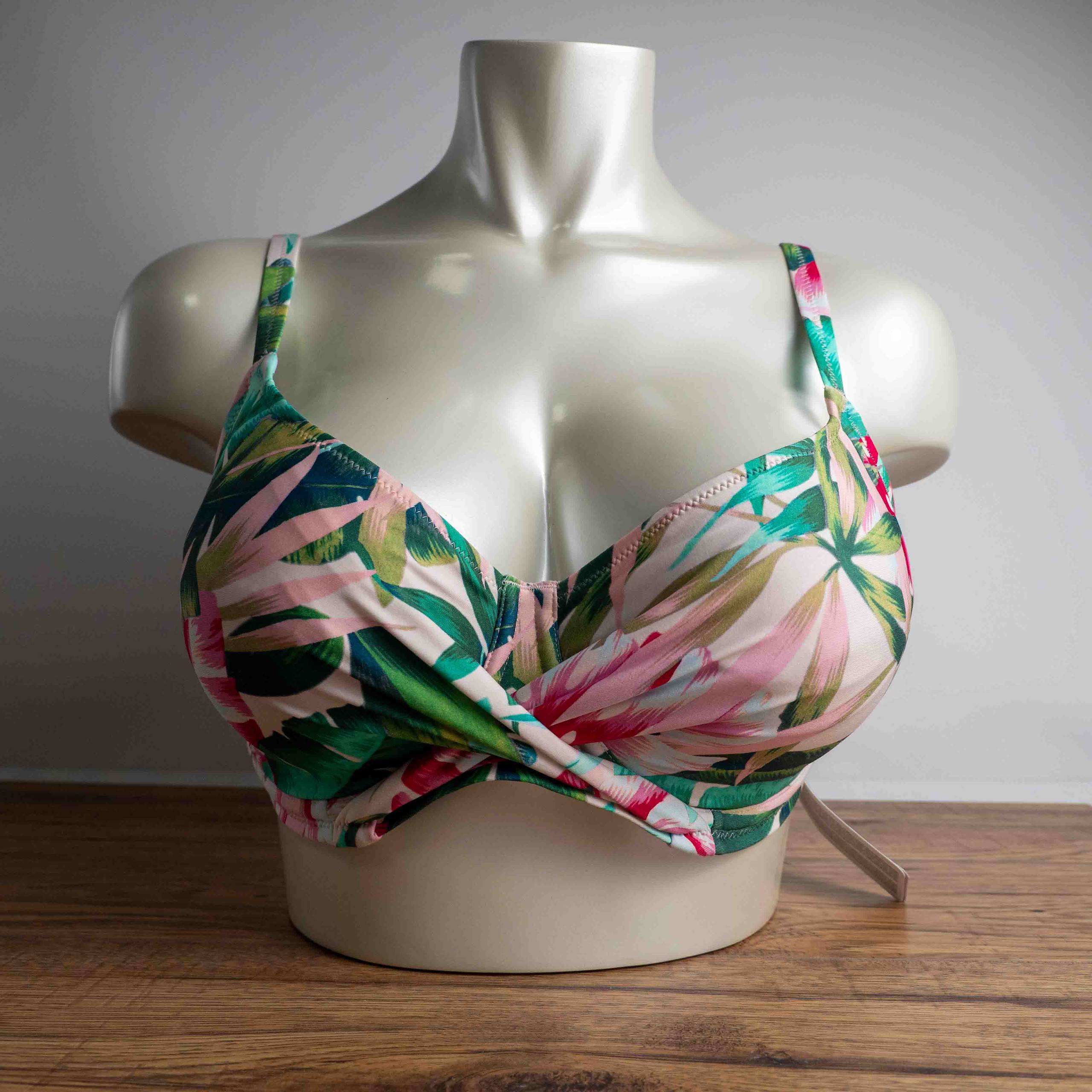 Fantasie 34G Tropical Print Bikini Top NWT