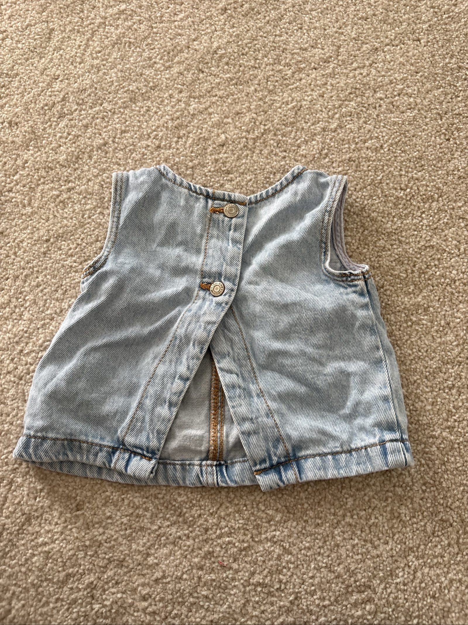 Zara Kids Light Blue Denim top 1.5 Years 86cm image 3